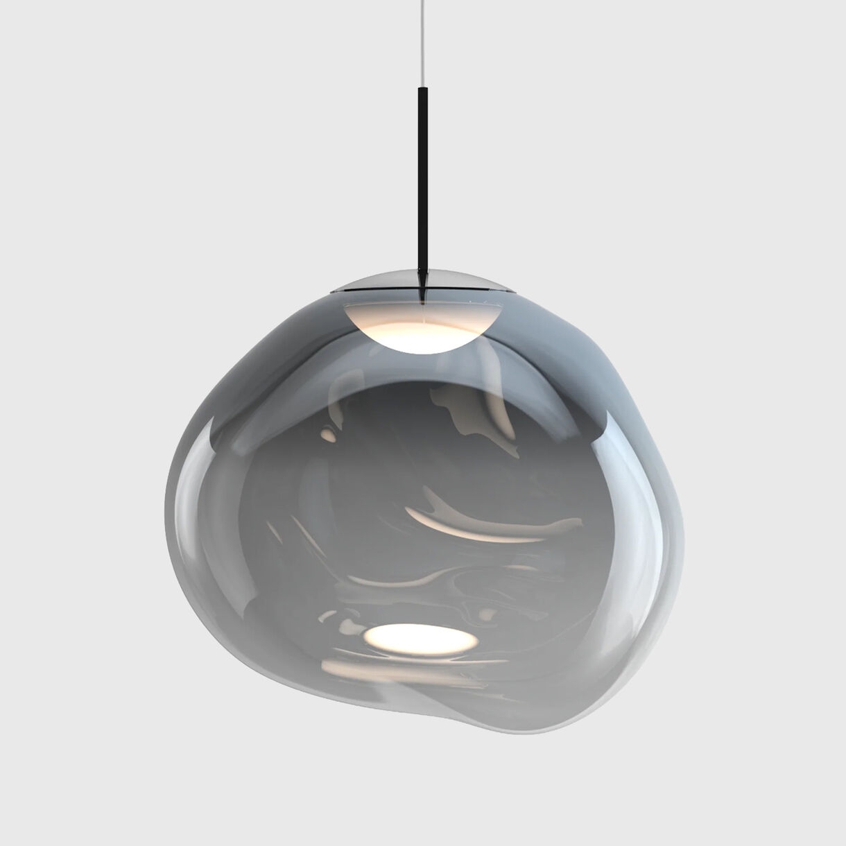 Melt Pendant (large), Nickel