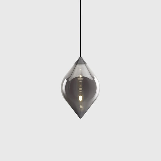 Flare Pendant, Top, Silver