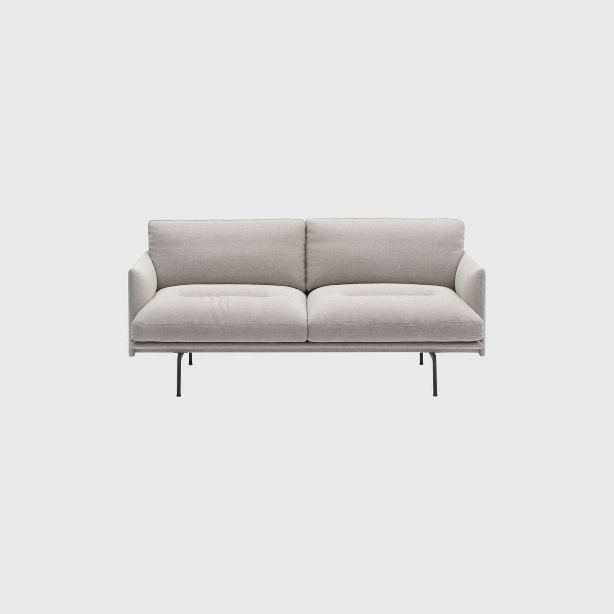 Outline Soft Sofa, 2 Seater, Clay 12
