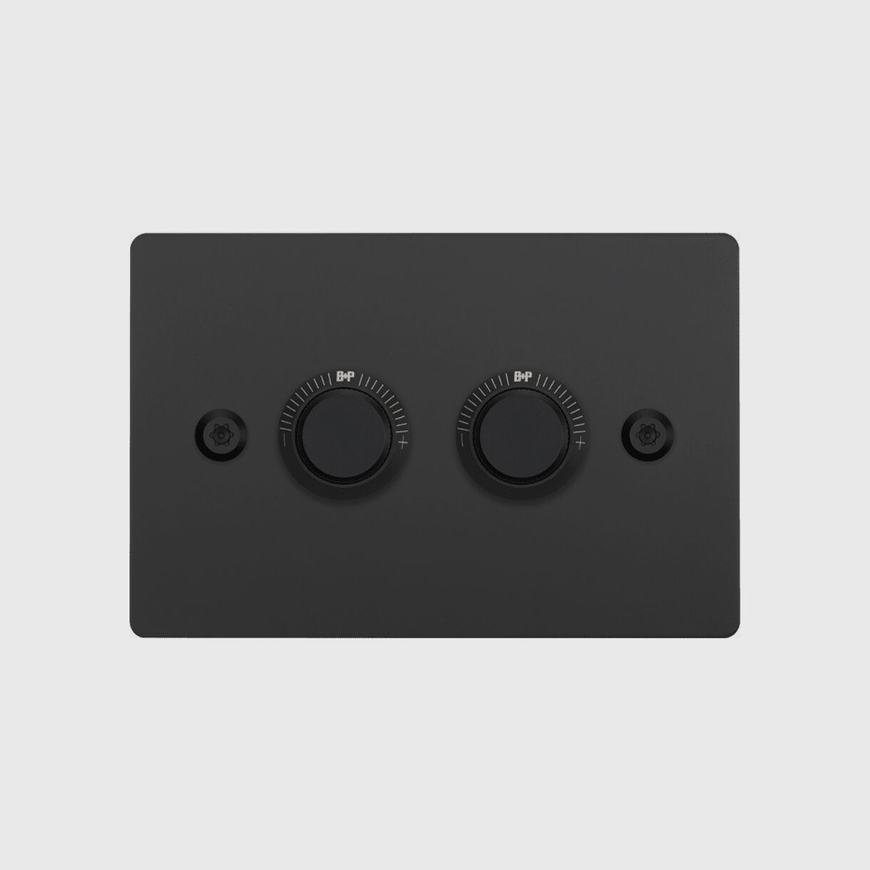 2G Dimmer Switch, Linear, Horizontal, Black