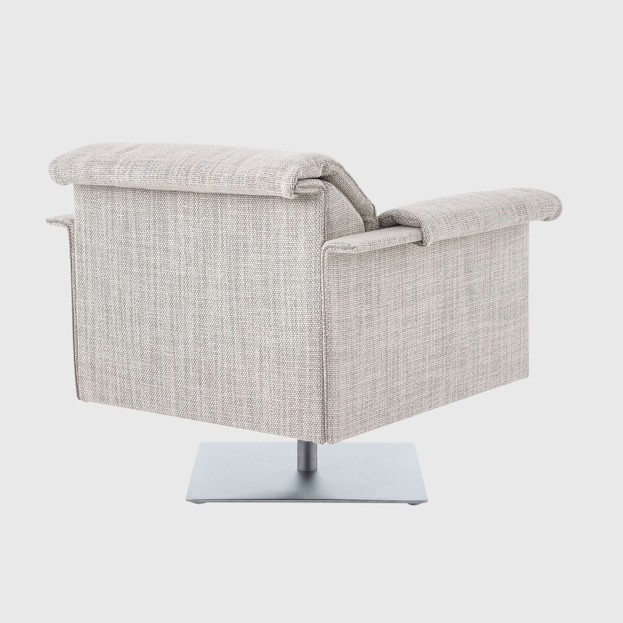 Mantle Club Chair, Swivel Base, Capri - Stone