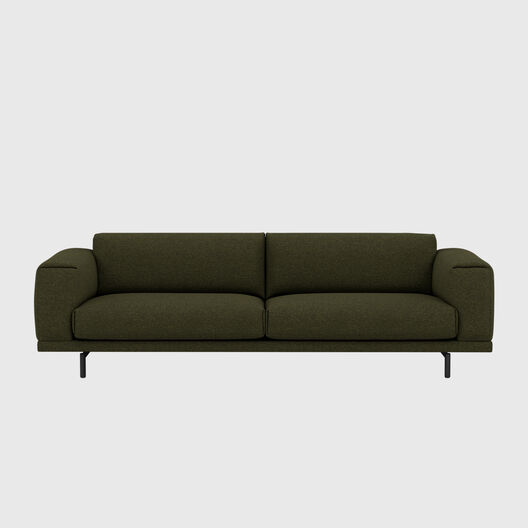 Rest 3.5 Seater Sofa, Metal Base