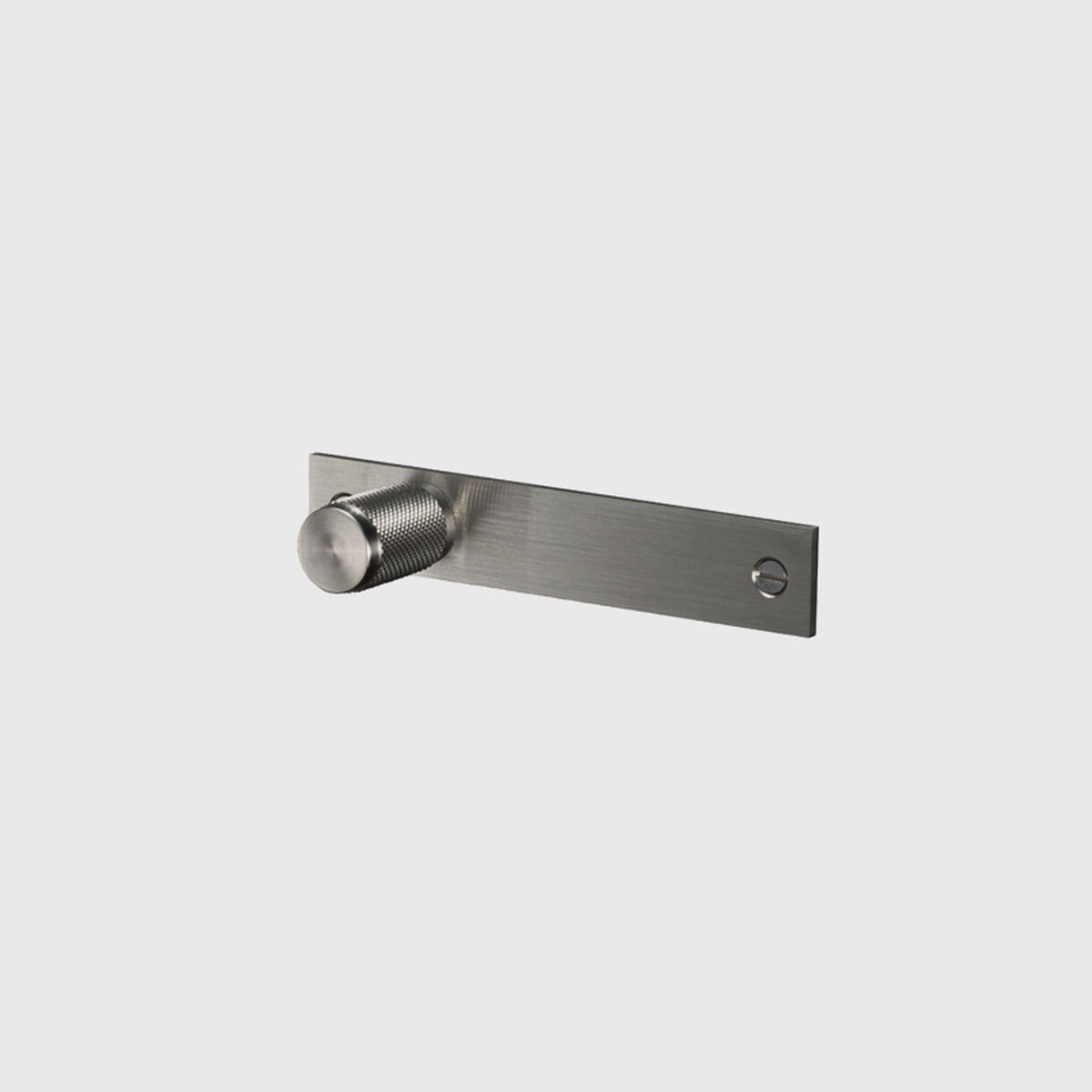 Furniture Knob with Plate, Steel