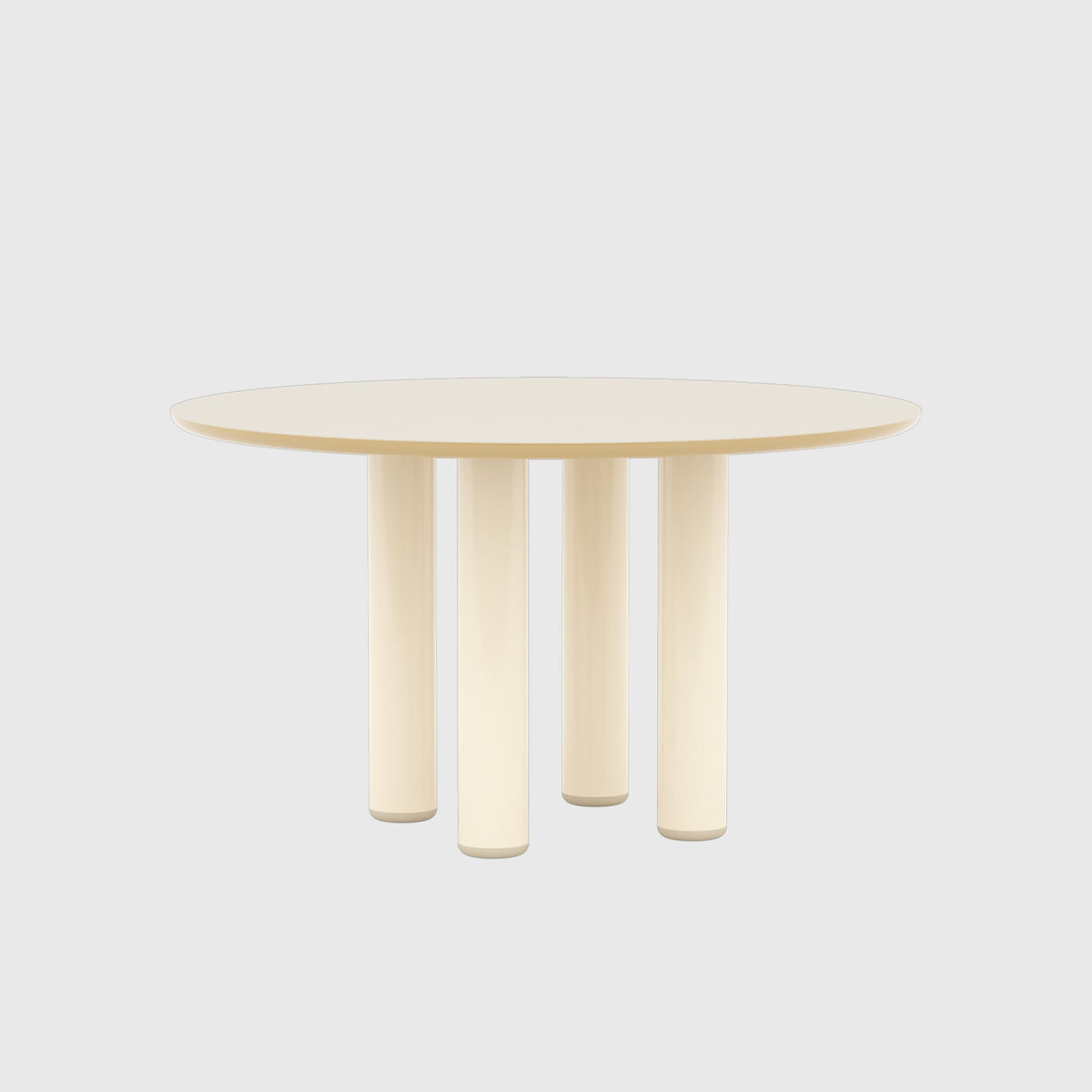 Eclipso Dining Table, Round, Beige