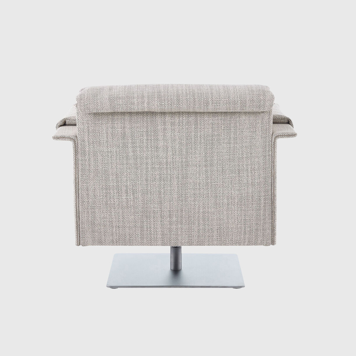 Mantle Club Chair, Swivel Base, Capri - Stone