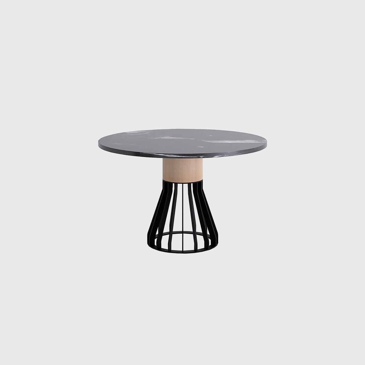 Mewoma Round Table, 1200, Black Marble