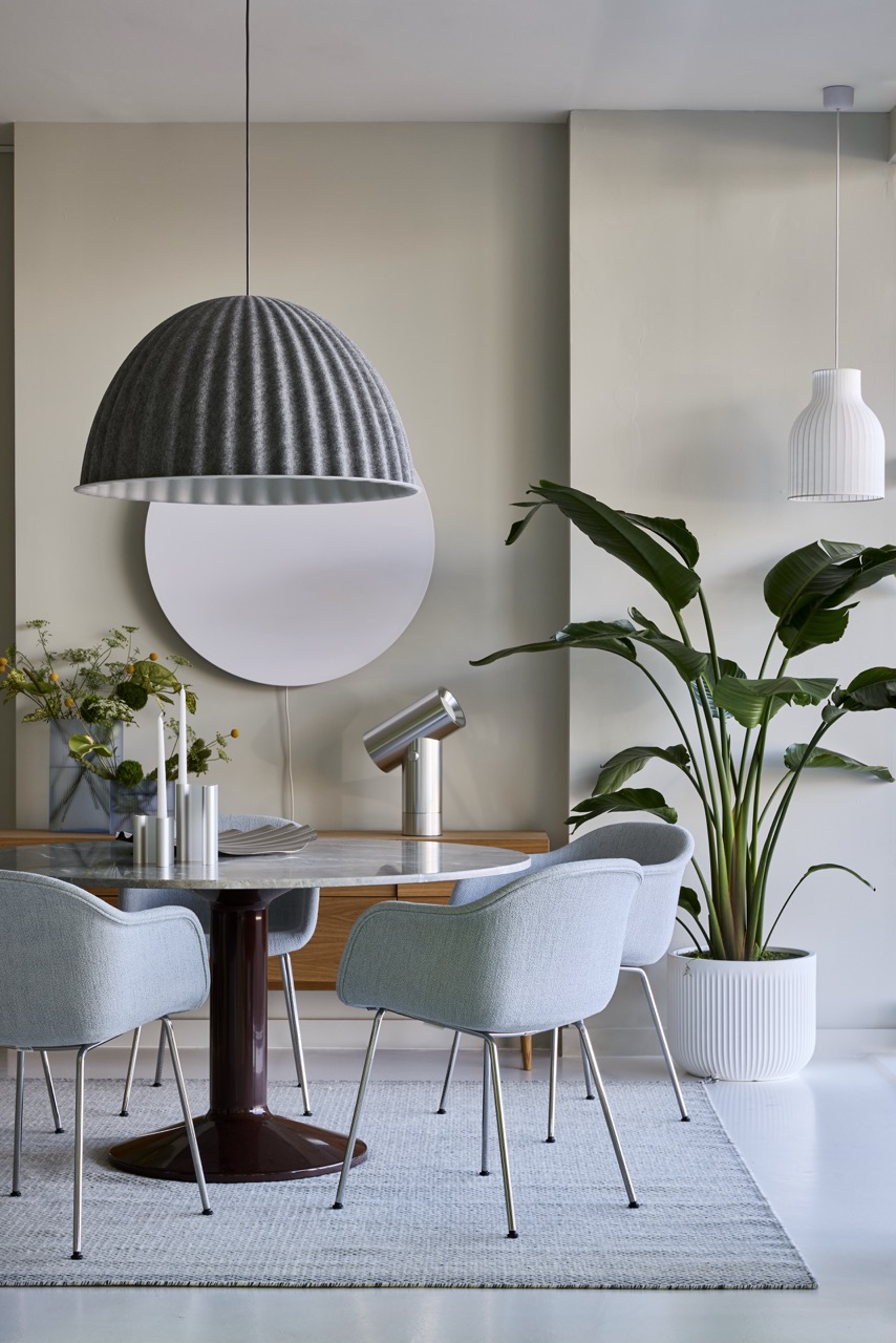 Muuto Midst Dining Table and Fiber Soft Armchair, Woollahra showroom