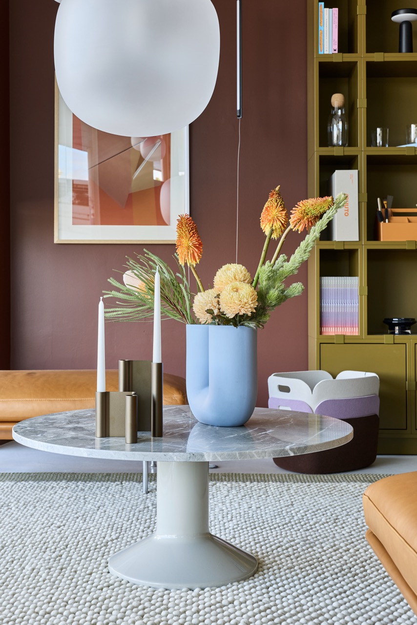 Muuto Kink Vase and Pair Candleholder on the Midst Coffee Table, Sydney