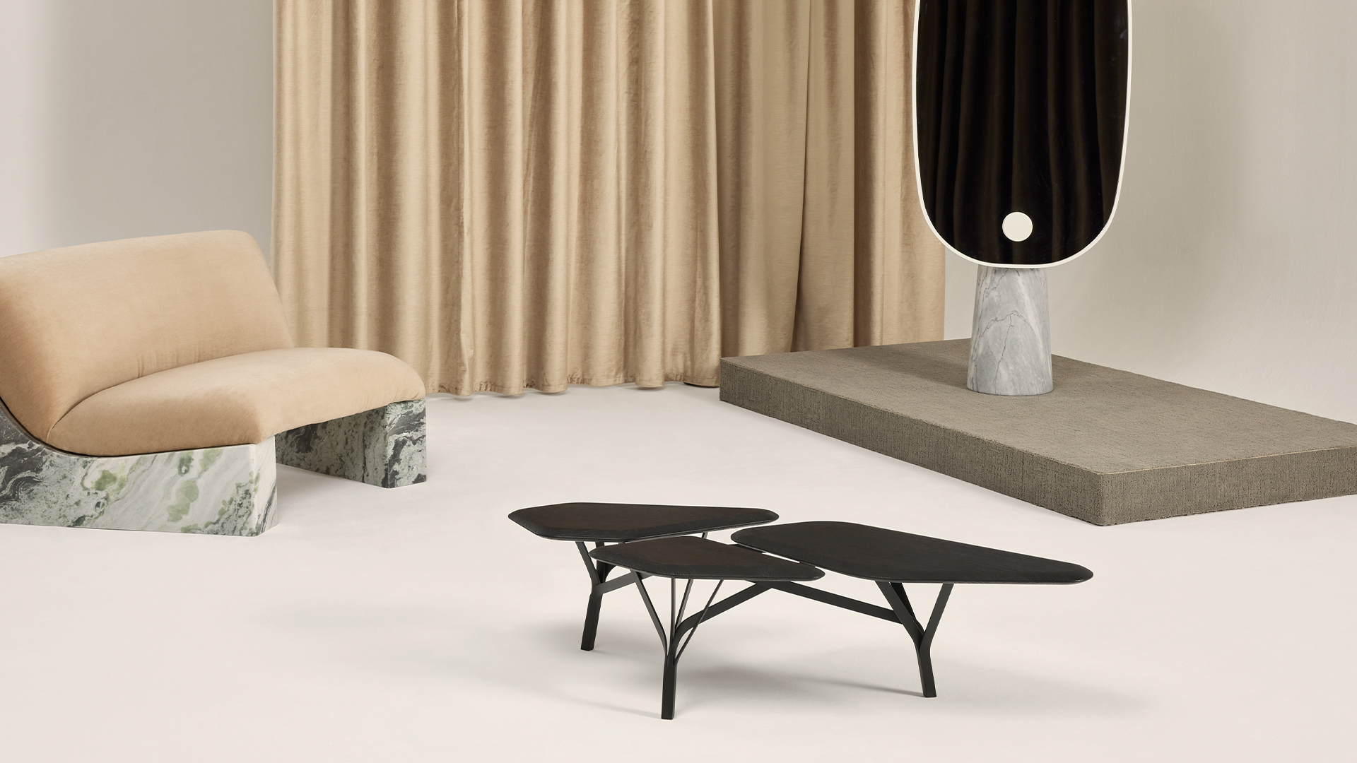 Borghese Coffee Table, Black, Lifestyle